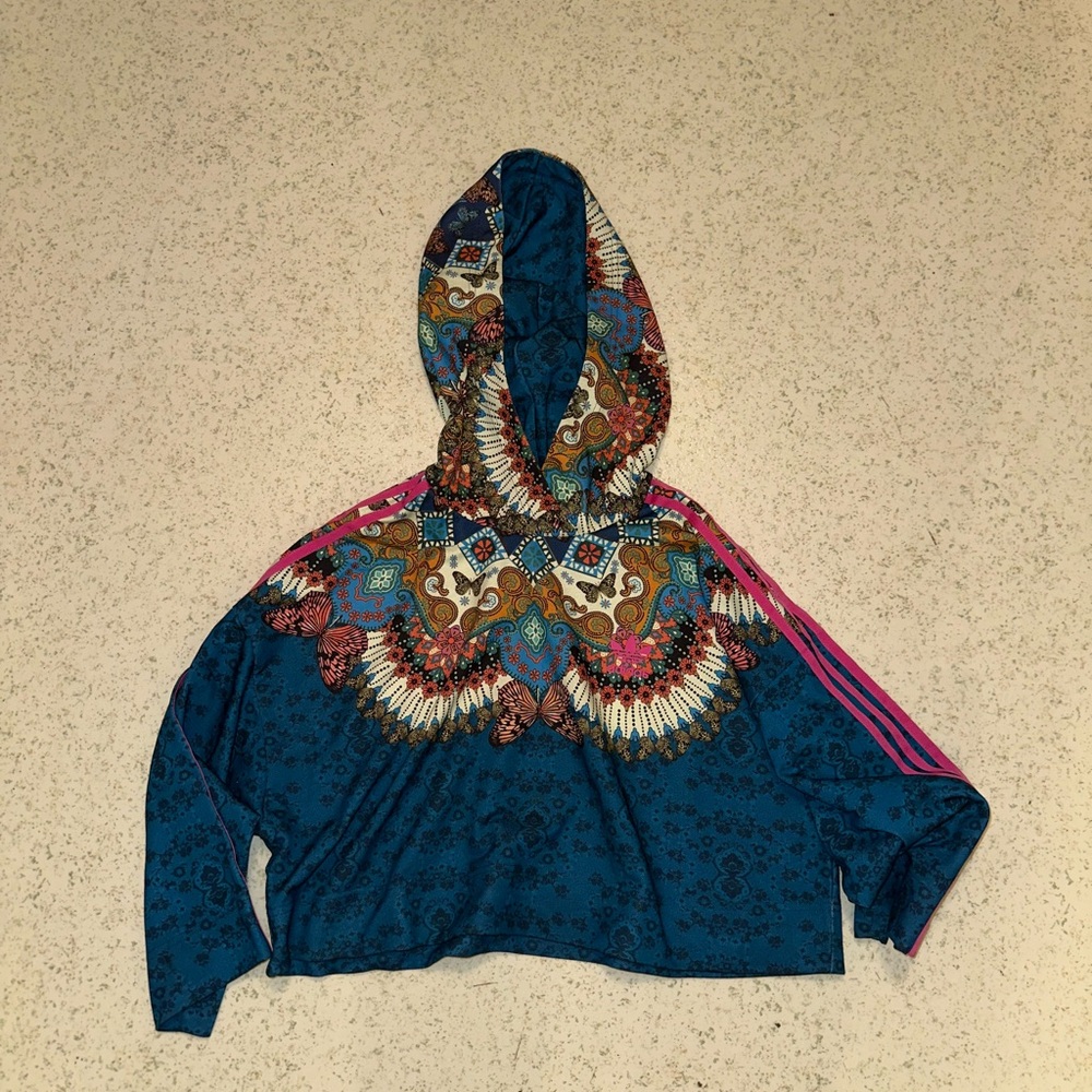 Adidas Multicolor Patterned Hoodie women’s size medium